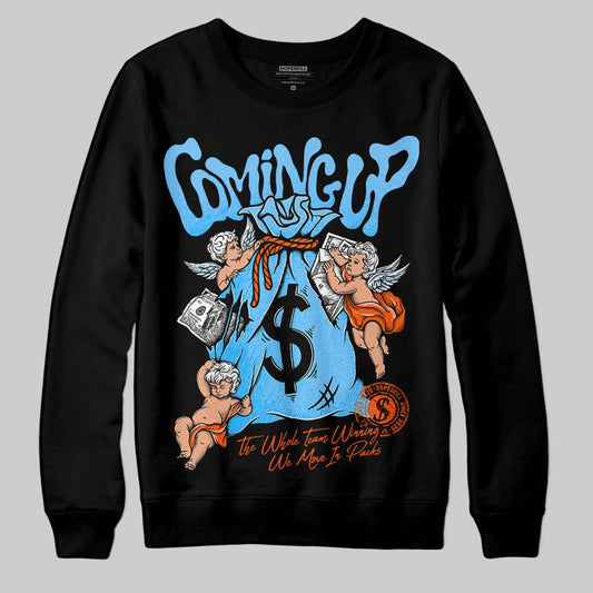 Dunk Low Futura University Blue DopeSkill Sweatshirt Money Bag Coming Up Graphic Streetwear - Black
