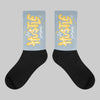 Blue Grey 13s DopeSkill Sublimated Socks Hustle Graphic