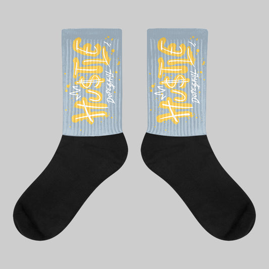 Blue Grey 13s DopeSkill Sublimated Socks Hustle Graphic