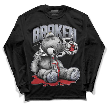 Jordan 4 “Bred Reimagined” DopeSkill Long Sleeve T-Shirt Sick Bear Graphic Streetwear - Black