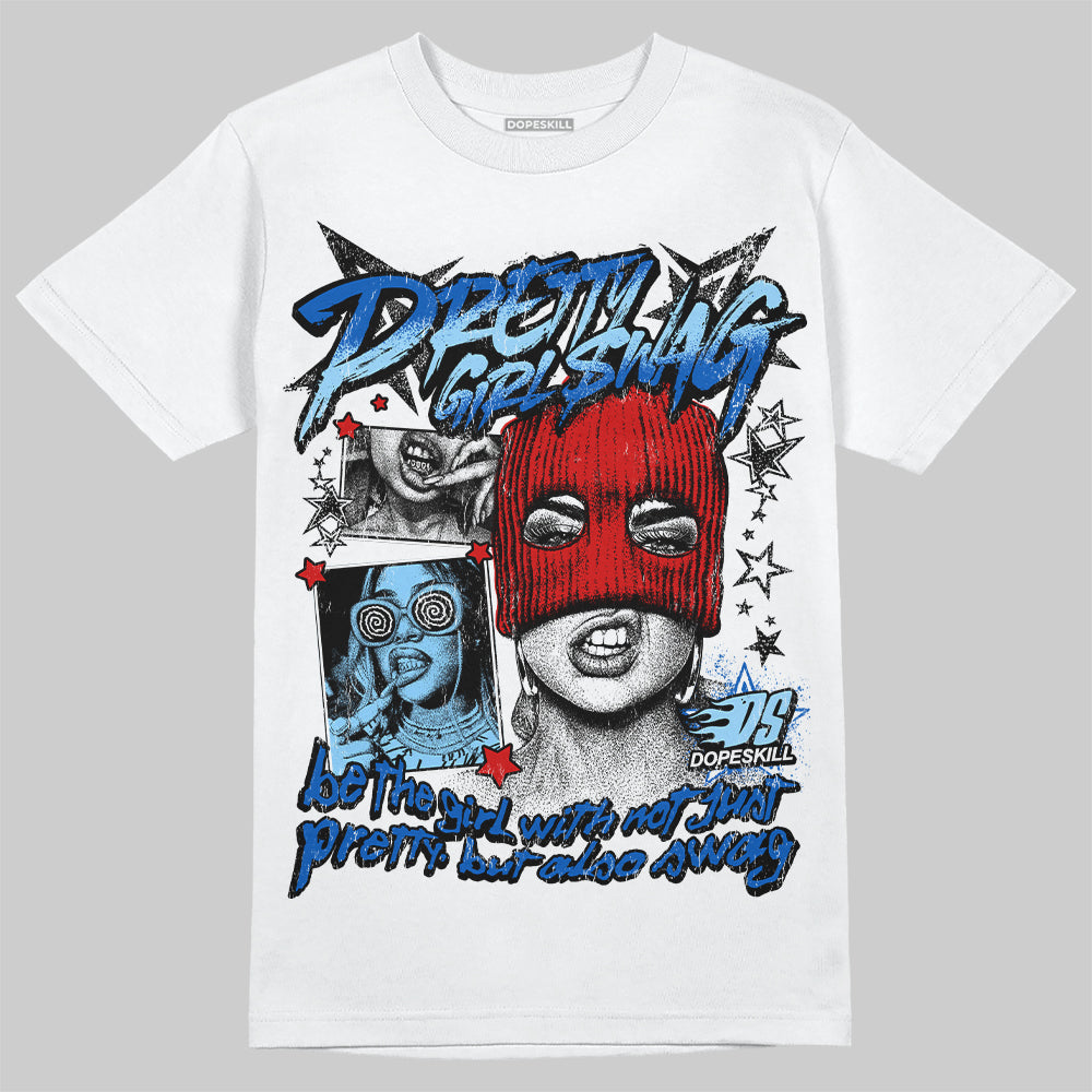 Jordan 12 “Blueberry” DopeSkill T-Shirt Pretty Girl Swag Graphic Streetwear  - White 