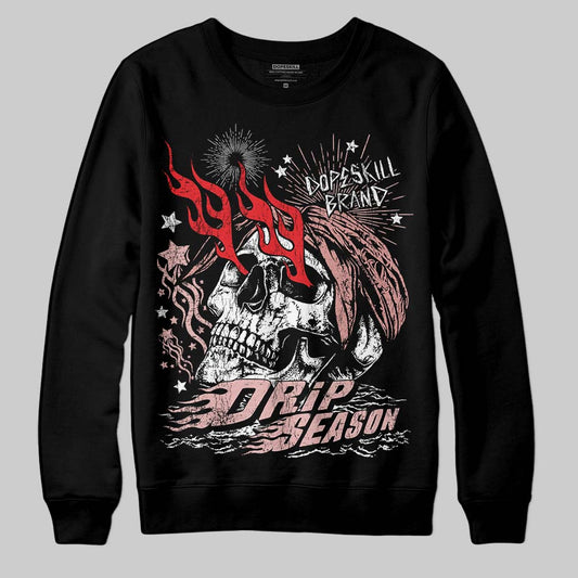 Jordan 40 “Dusty Rose” DopeSkill Sweatshirt Drip Season Graphic Streetwear - Black