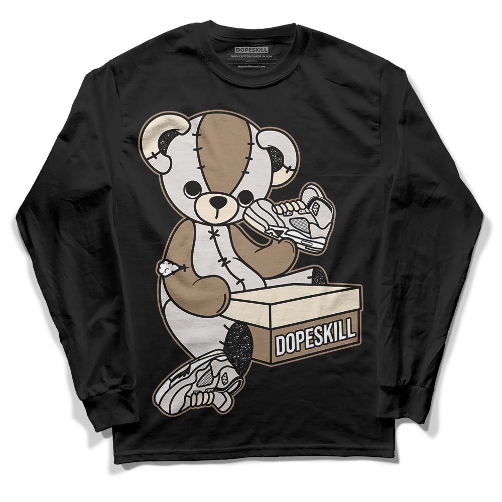 Jordan 5 SE “Sail” DopeSkill Long Sleeve T-Shirt Sneakerhead BEAR Graphic Streetwear - Black