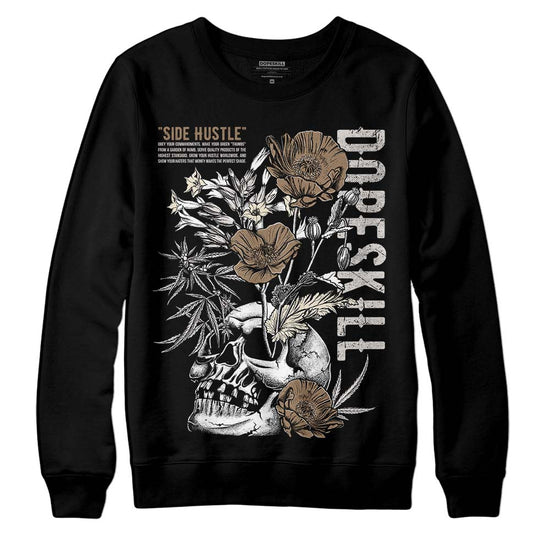 Jordan 5 SE “Sail” DopeSkill Sweatshirt Side Hustle Graphic Streetwear - Black