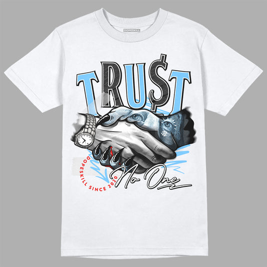 Travis Scott x Jordan 4 Retro 'Cactus Jack' DopeSkill T-Shirt Trust No One Graphic Streetwear  - White 