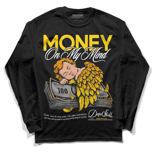 Jordan 6 “Yellow Ochre” DopeSkill Long Sleeve T-Shirt MOMM Graphic Streetwear - Black
