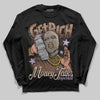 Harris Tweed x Wmns Dunk Low 'Sesame' DopeSkill Long Sleeve T-Shirt Get Rich Graphic Streetwear - Black