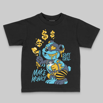 Jordan 11 Retro Gamma Blue (2025) DopeSkill Toddler Kids T-shirt Make Money Graphic Streetwear - Black