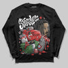 Jordan 6 “Reverse Infrared” DopeSkill Long Sleeve T-Shirt Stressless Graphic Streetwear - Black