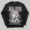 Harris Tweed x Wmns Dunk Low 'Black Phantom' DopeSkill Long Sleeve T-Shirt Real Lover Graphic Streetwear - Black