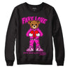 Dunk Low GS “Active Fuchsia” DopeSkill Sweatshirt Fake Love Graphic Streetwear - Black