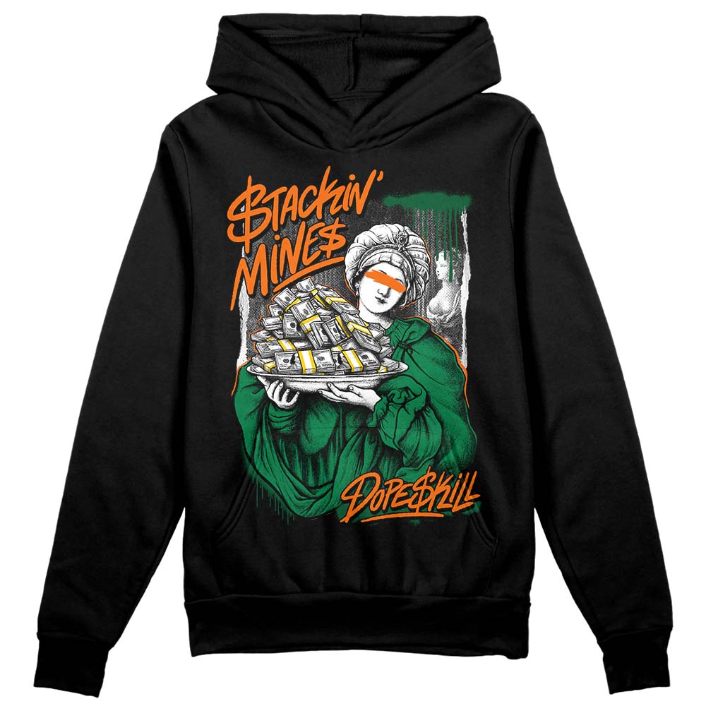 Green Sneakers DopeSkill Hoodie Sweatshirt Stackin Mines Graphic Streetwear - Black