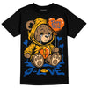 Dunk Blue Jay and University Gold DopeSkill T-Shirt Broken Bear Graphic Streetwear - Black