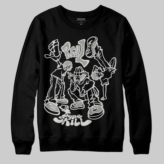Jordan 3 Retro Pure Money DopeSkill Sweatshirt Real Y2K Players Graphic Streetwear - Black