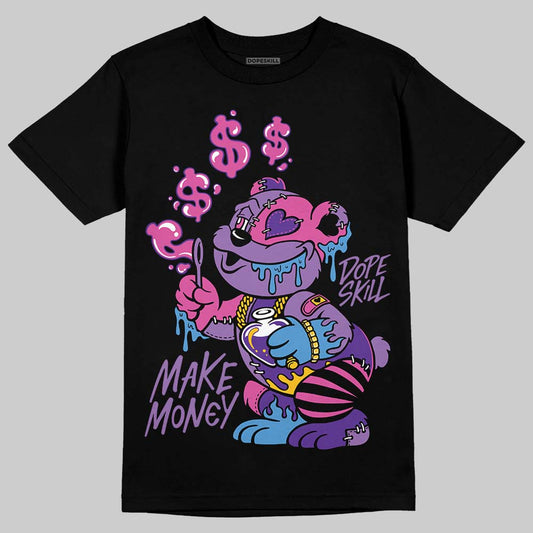 PURPLE Sneakers DopeSkill T-Shirt Make Money Graphic Streetwear - Black