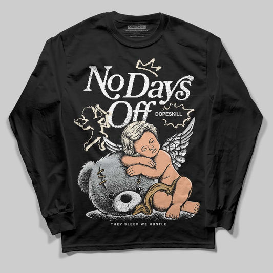 Jordan 5 Retro Reverse Metallic DopeSkill Long Sleeve T-Shirt New No Days Off Graphic Streetwear - Black