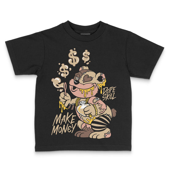 TAN Sneakers DopeSkill Toddler Kids T-shirt Make Money Graphic Streetwear - Black