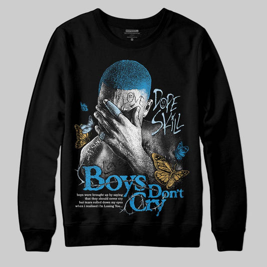 Jordan 4 Denim “Worn Blue” DopeSkill Sweatshirt Boys Don't Cry Graphic Streetwear - black