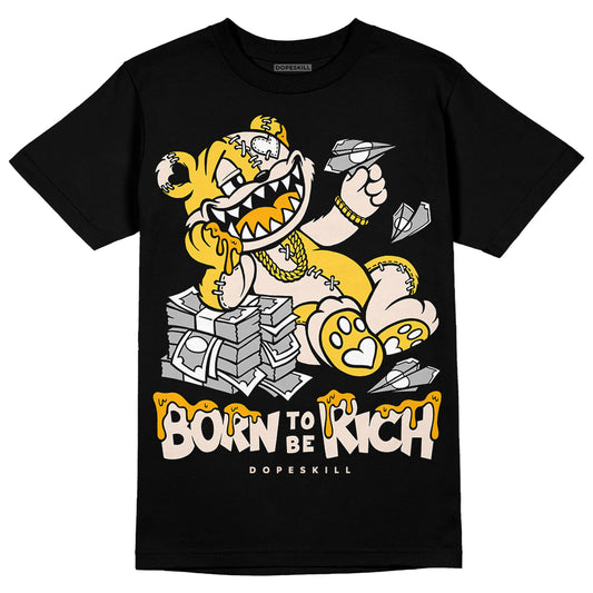 Jordan 4 "Sail" DopeSkill T-Shirt Born To Be Rich Graphic Streetwear - Black