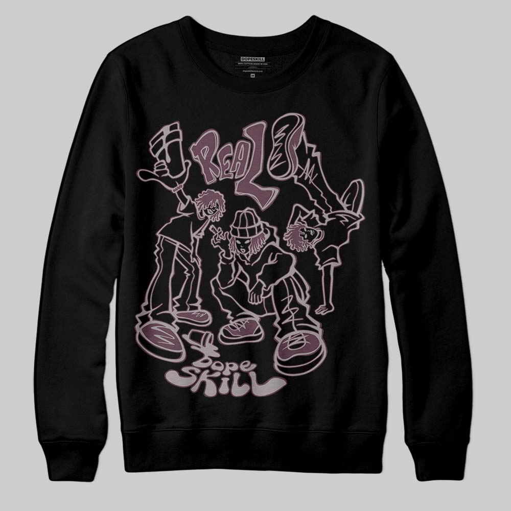 A Ma Maniére x Air Jordan 5 “Violet Ore” DopeSkill Sweatshirt Real Y2K Players Graphic Streetwear - Black