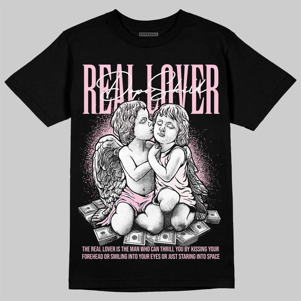 Dunk Low LX Pink Foam DopeSkill T-Shirt Real Lover Graphic Streetwear - Black