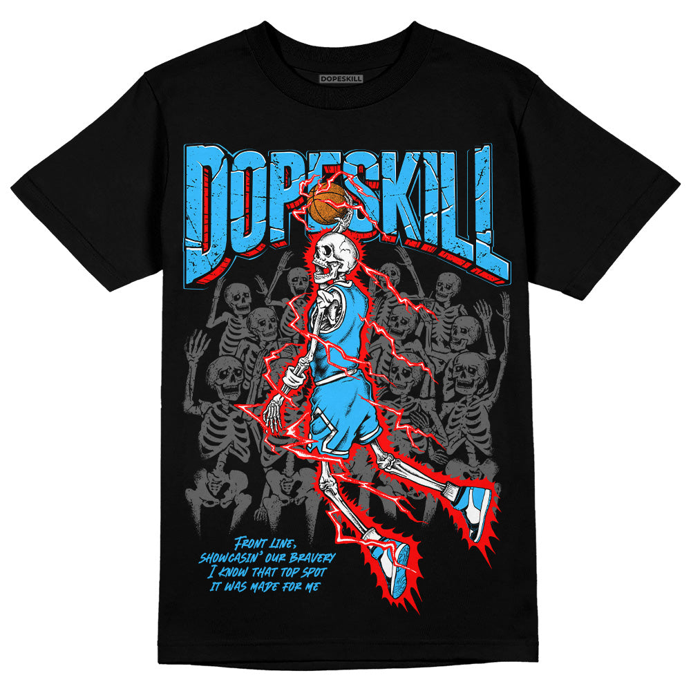 Jordan 1 High Retro OG “University Blue” DopeSkill T-Shirt Thunder Dunk Graphic Streetwear - Black