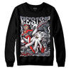 Jordan 14 Retro 'Stealth' DopeSkill Sweatshirt Resist Graphic Streetwear - Black