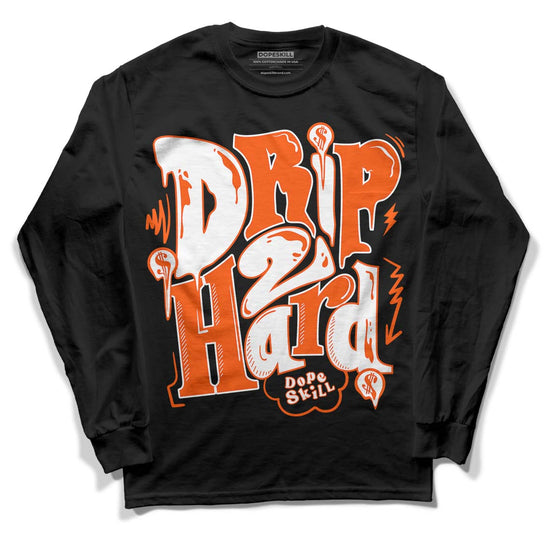 MSCHF Super Normal 2 Orange Milk DopeSkill Long Sleeve T-Shirt Drip Too Hard Graphic Streetwear - Black