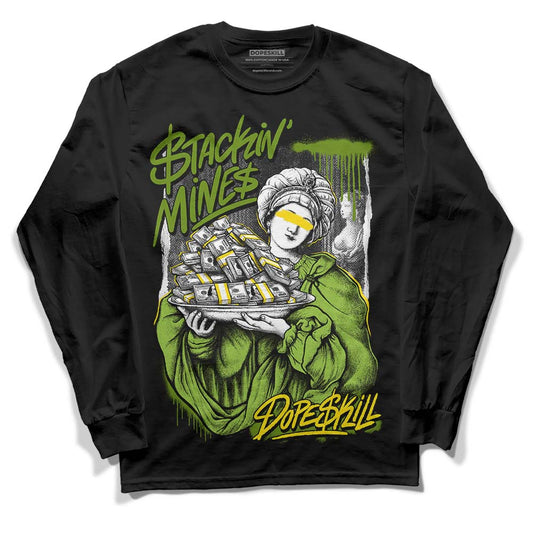 Dunk Low 'Chlorophyll' DopeSkill Long Sleeve T-Shirt Stackin Mines Graphic Streetwear - Black