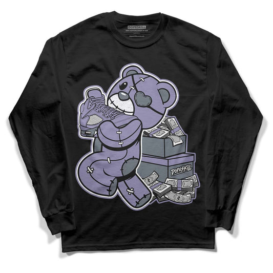 Jordan 5 Retro Low Indigo Haze DopeSkill Long Sleeve T-Shirt Bear Steals Sneaker Graphic Streetwear - Black