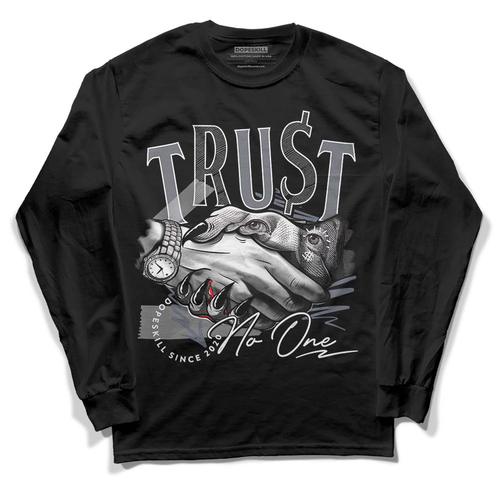 Jordan 14 Retro 'Stealth' DopeSkill Long Sleeve T-Shirt Trust No One Graphic Streetwear - Black