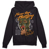 Jordan 5 "Olive" DopeSkill Hoodie Sweatshirt Never Stop Hustling Graphic Streetwear - Black 