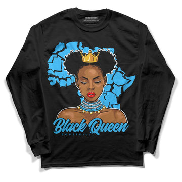 Jordan 2 Low "University Blue" DopeSkill Long Sleeve T-Shirt Black Queen Graphic Streetwear - Black