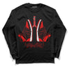 Jordan 1 Retro High OG "Satin Bred" DopeSkill Long Sleeve T-Shirt Breathe Graphic Streetwear - Black