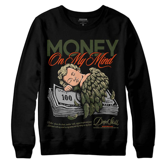 Olive Sneakers DopeSkill Sweatshirt MOMM Graphic Streetwear - Black