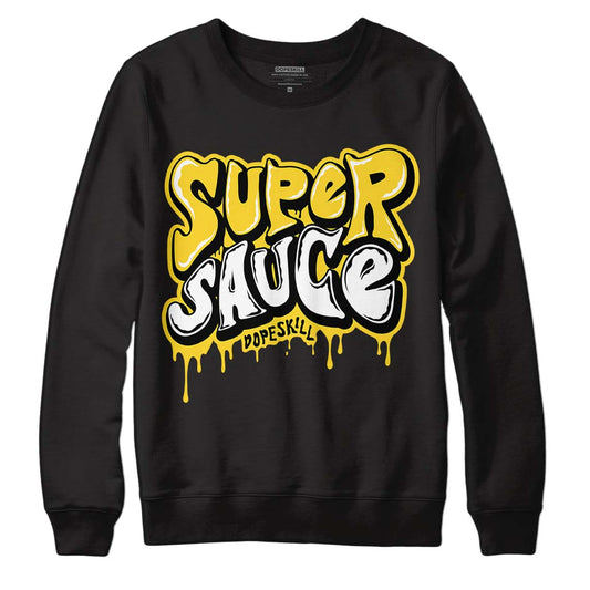 Jordan 4 Tour Yellow Thunder DopeSkill Sweatshirt Super Sauce Graphic Streetwear - Black