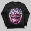 Pink Sneakers DopeSkill Long Sleeve T-Shirt Hellfire Graphic Streetwear - black