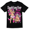 Pink Sneakers DopeSkill T-Shirt Looking For Love Graphic Streetwear - Black