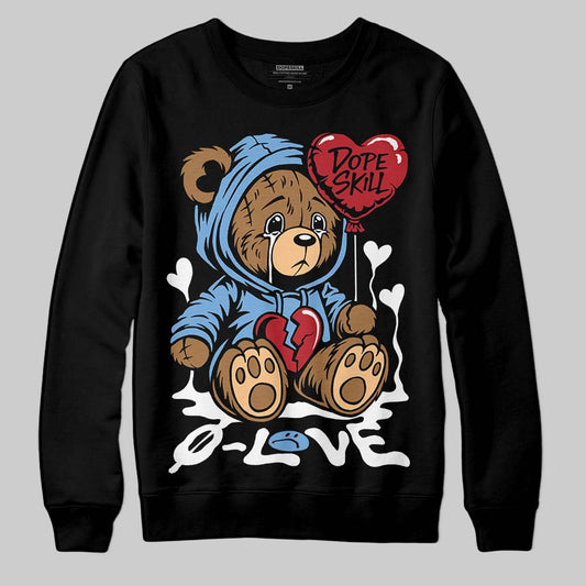 Jordan 12 Retro 'Melo' DopeSkill Sweatshirt Broken Bear Graphic Streetwear - Black