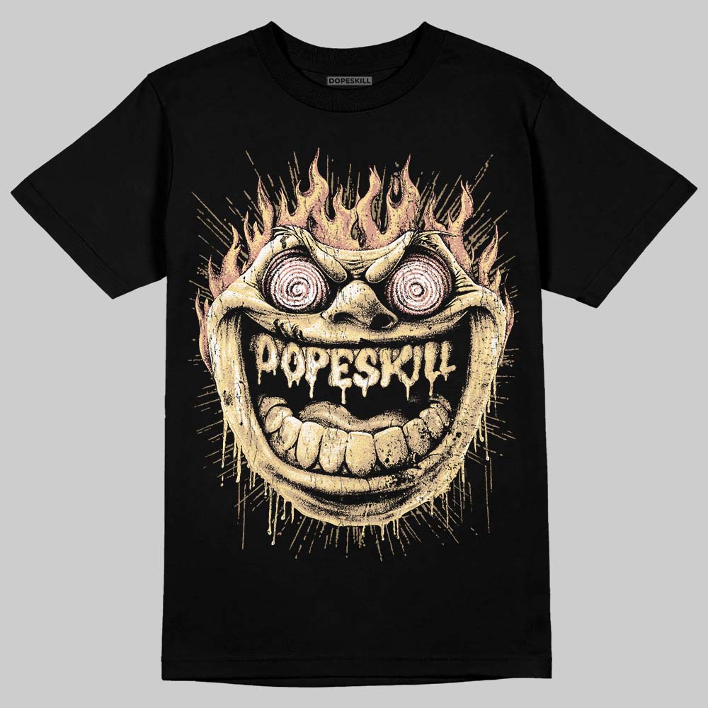 TAN Sneakers DopeSkill T-Shirt Hellfire Graphic Streetwear - Black