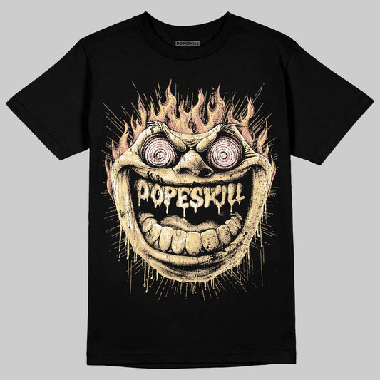 TAN Sneakers DopeSkill T-Shirt Hellfire Graphic Streetwear - Black
