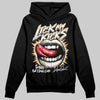 Jordan 5 Retro Reverse Metallic DopeSkill Hoodie Sweatshirt Lick My Kicks Graphic Streetwear - Black