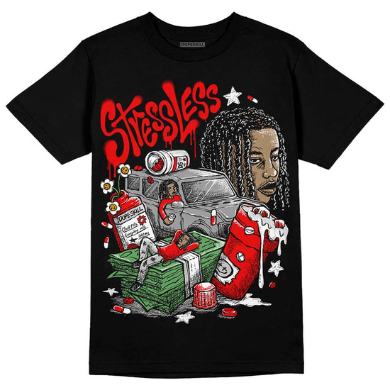 Jordan 12 “Cherry” DopeSkill T-Shirt Stressless Graphic Streetwear - Black