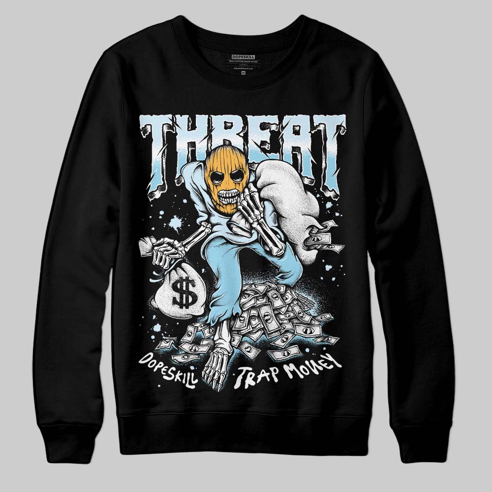 Vans Knu Stack Vintage Satin Dream Blue DopeSkill Sweatshirt Threat Graphic Streetwear - Black