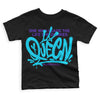 Jordan 6 "Aqua" DopeSkill Toddler Kids T-shirt Queen Graphic Streetwear - Black 