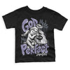 Jordan 5 Retro Low Indigo Haze DopeSkill Toddler Kids T-shirt God Made Me Perfect Graphic Streetwear - Black