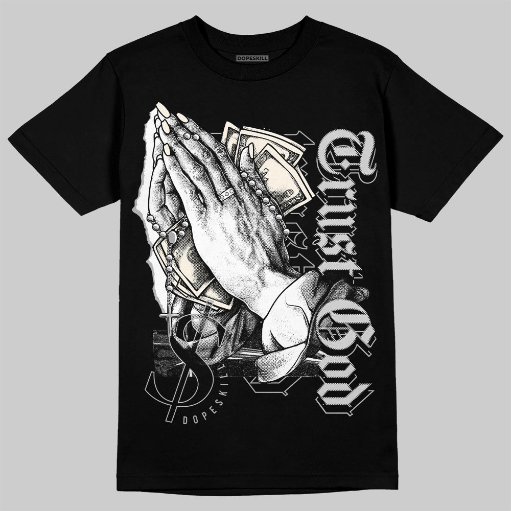 Jordan 3 “Off Noir” DopeSkill T-Shirt Trust God Graphic Streetwear - Black