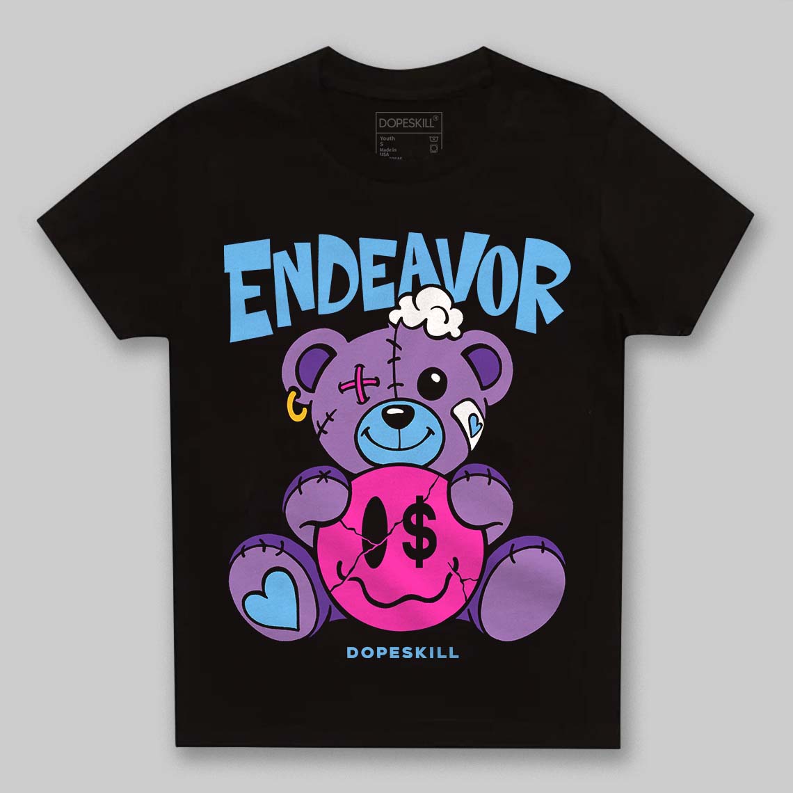PURPLE Sneakers DopeSkill Toddler Kids T-shirt Endeavor Graphic Streetwear - Black
