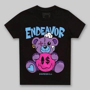 PURPLE Sneakers DopeSkill Toddler Kids T-shirt Endeavor Graphic Streetwear - Black