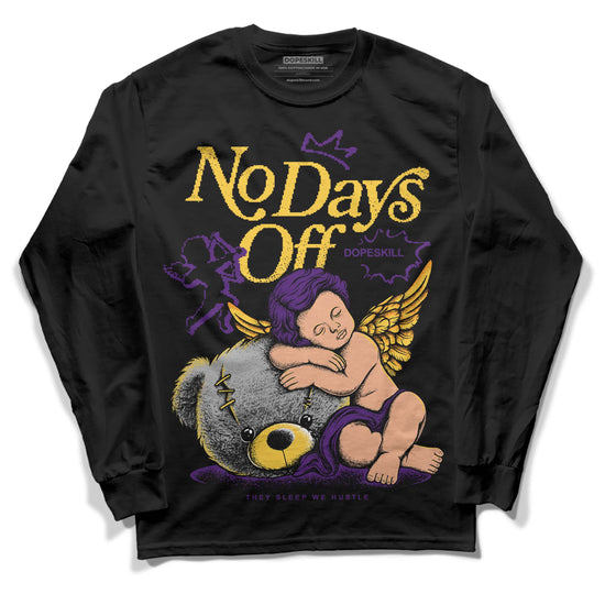 Jordan 12 “Field Purple” DopeSkill Long Sleeve T-Shirt New No Days Off Graphic Streetwear - Black